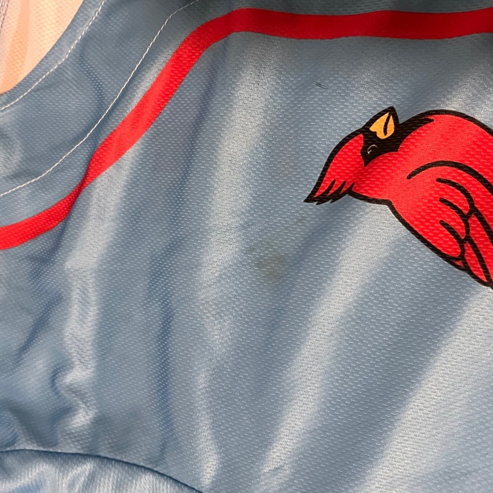 St. Louis Cardinals Peete 7 Baseball Jersey Powder Blue Mens Medium - Picture 4 of 6